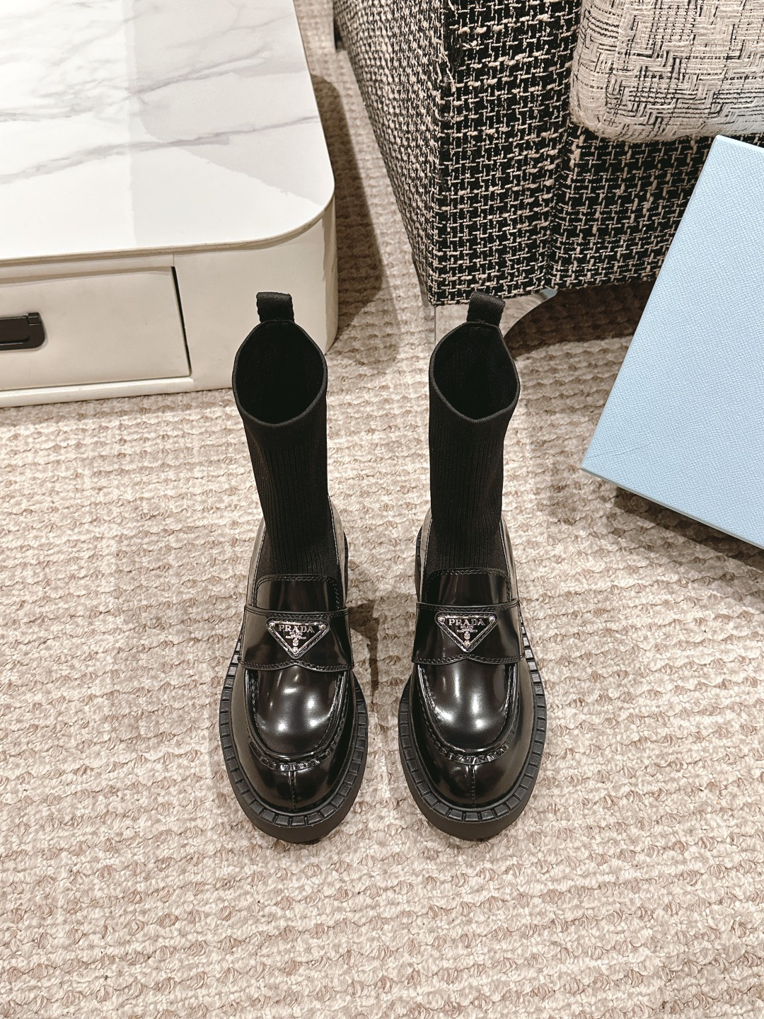 Prada Sheepskin Boots