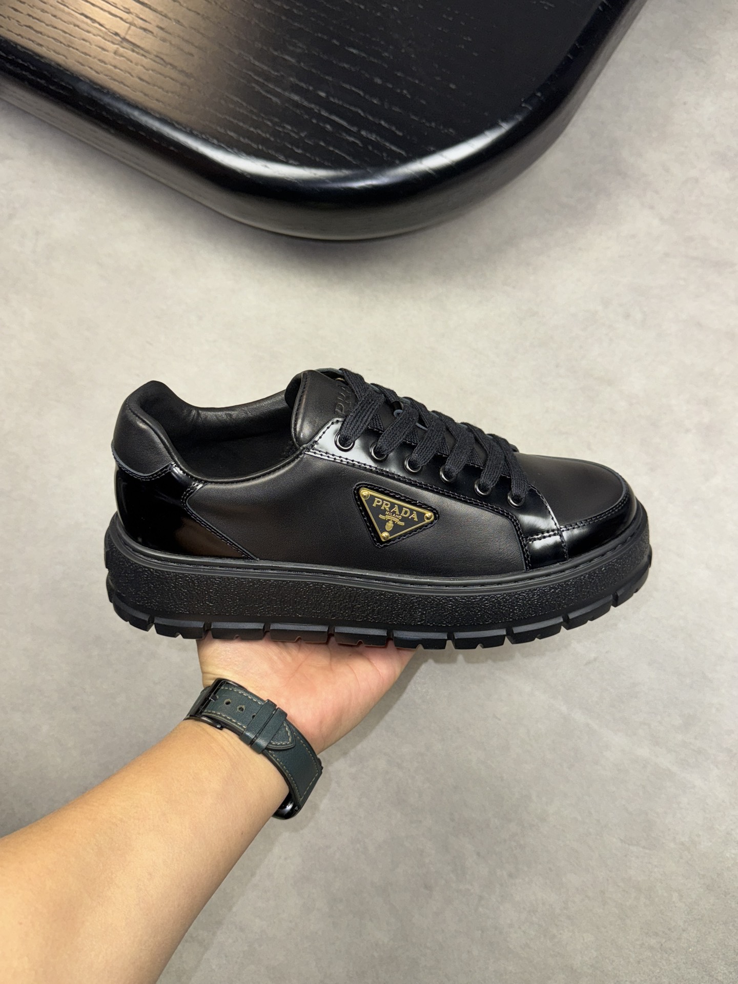 Prada Napa Calfskin Sneakers