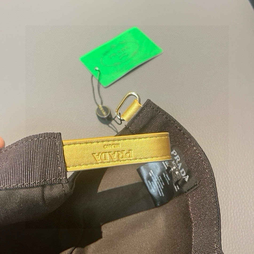 Prada Oxford Canvas Cap with Peak