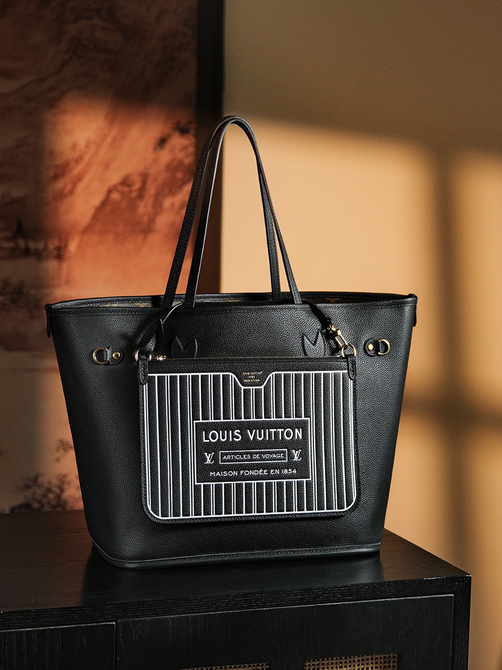 NEVER FULL Chip Diamond Quilted Pattern Single-Shoulder Tote Bag