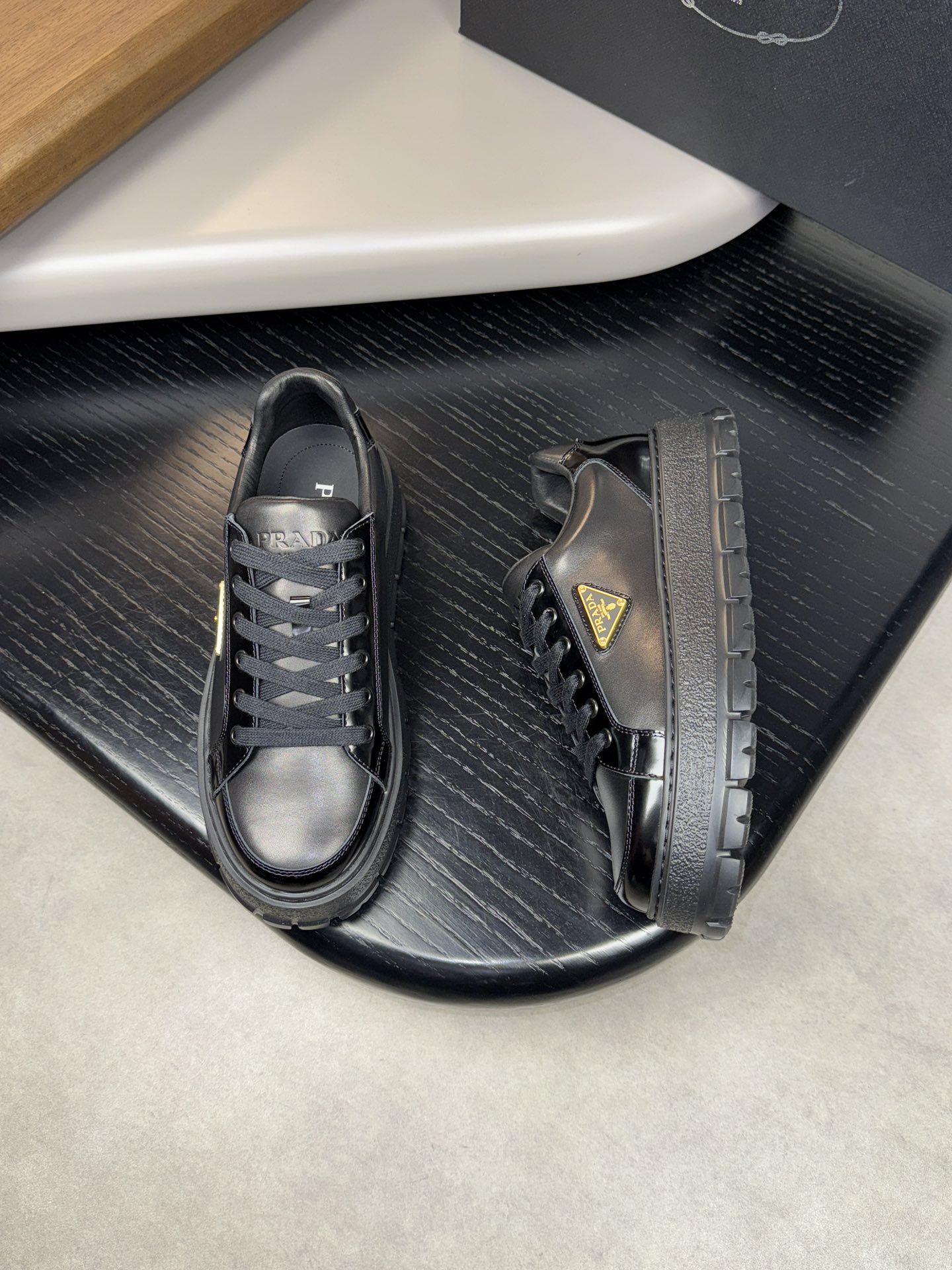 Prada Napa Calfskin Sneakers