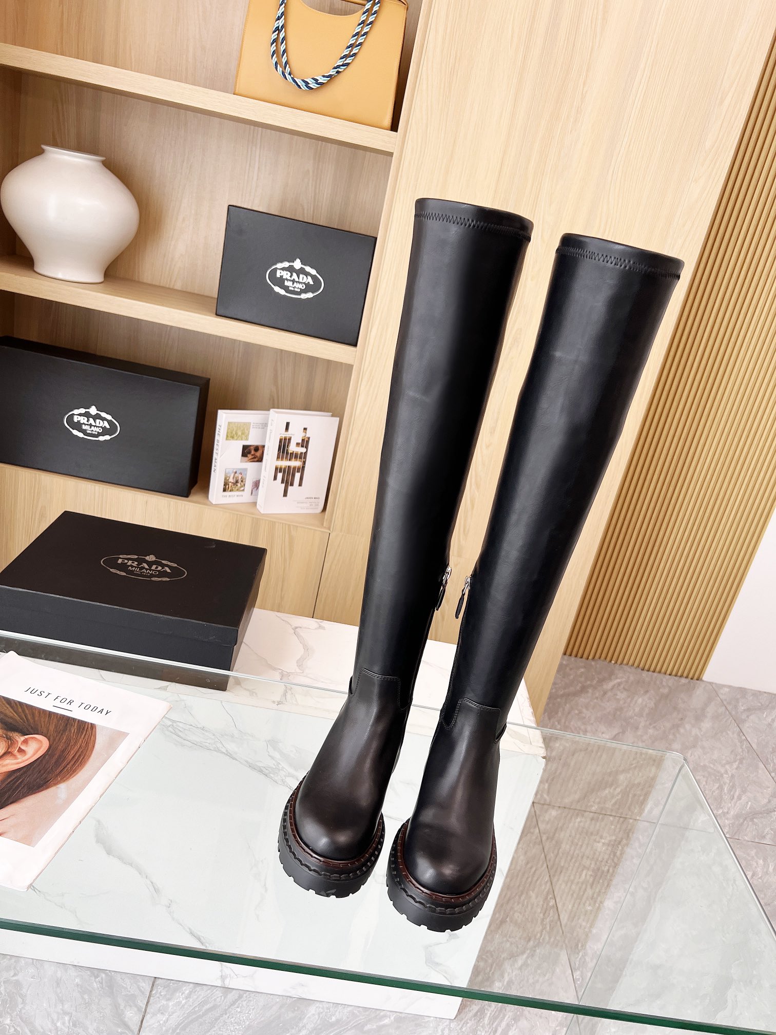 Prada Leather Boots