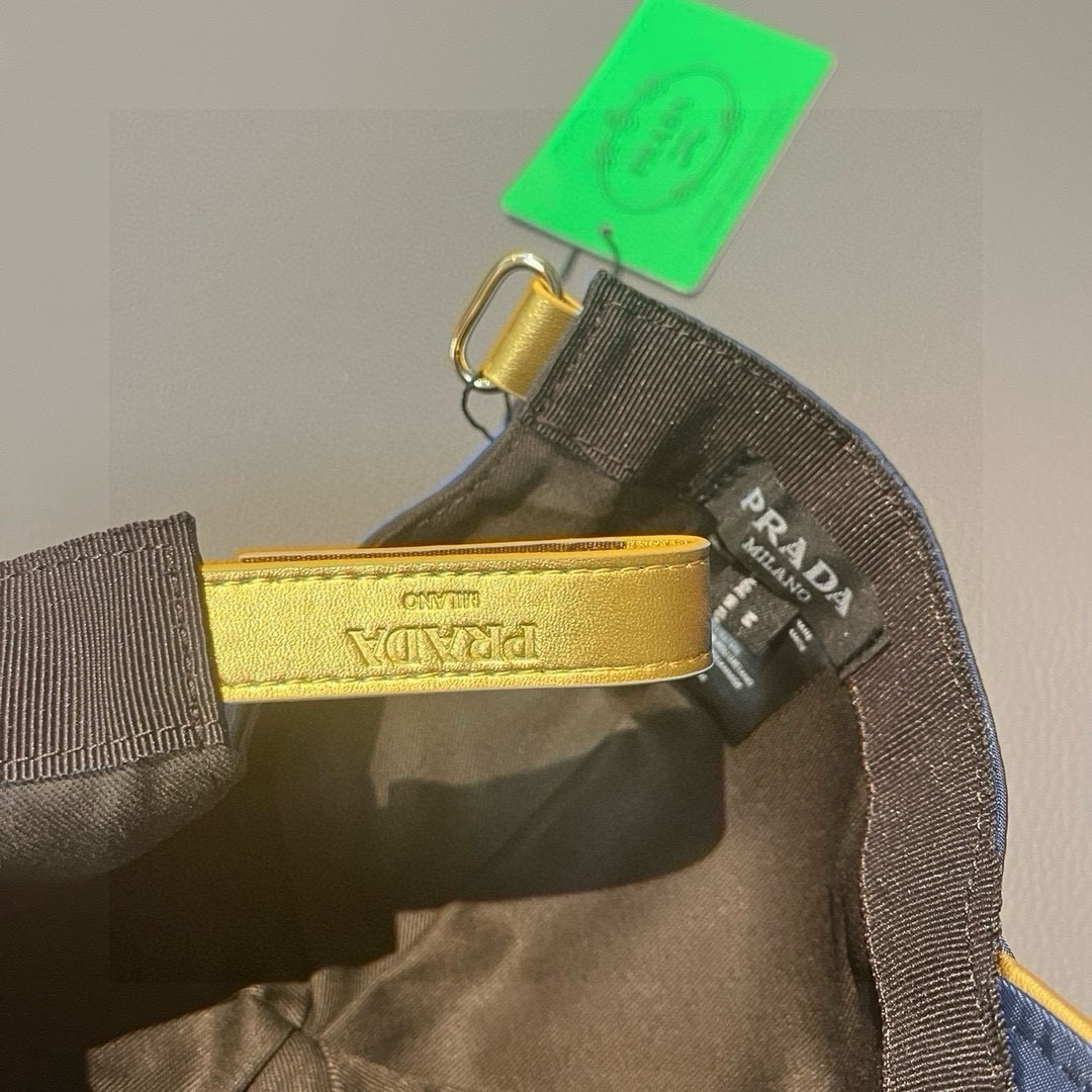 Prada Oxford Canvas Cap with Peak