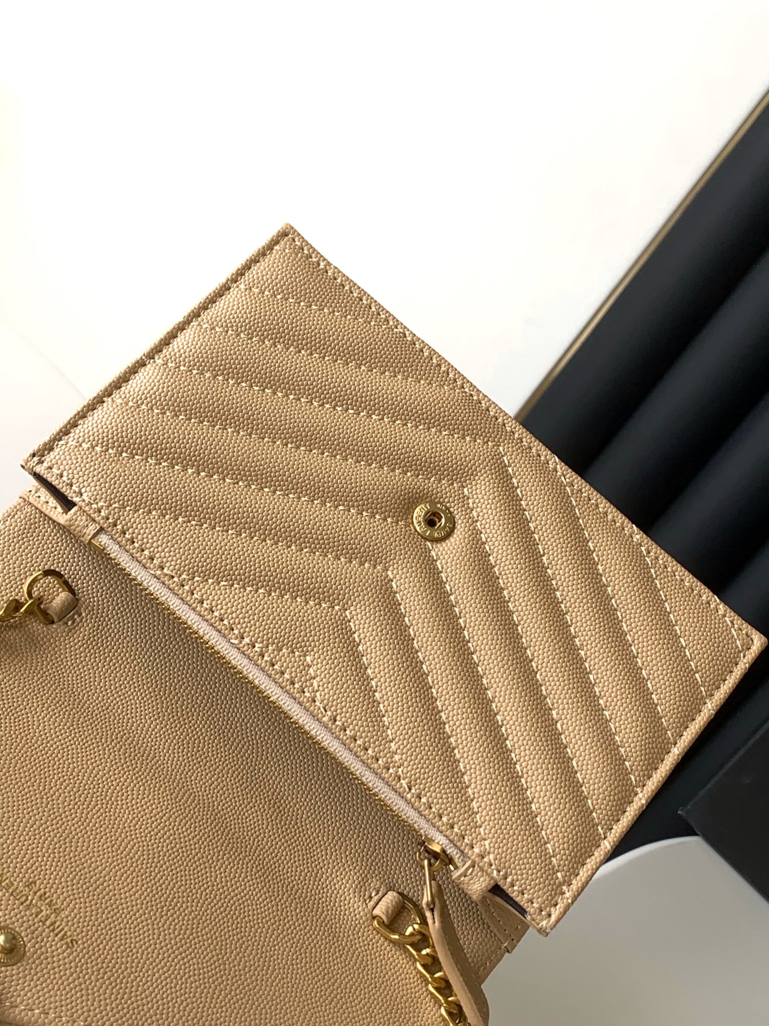 Saint Laurent Caviar Leather Chain Bag