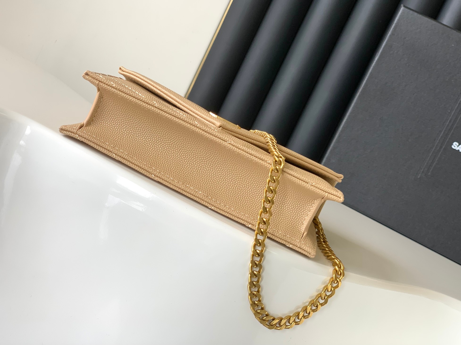 Saint Laurent Caviar Leather Chain Bag