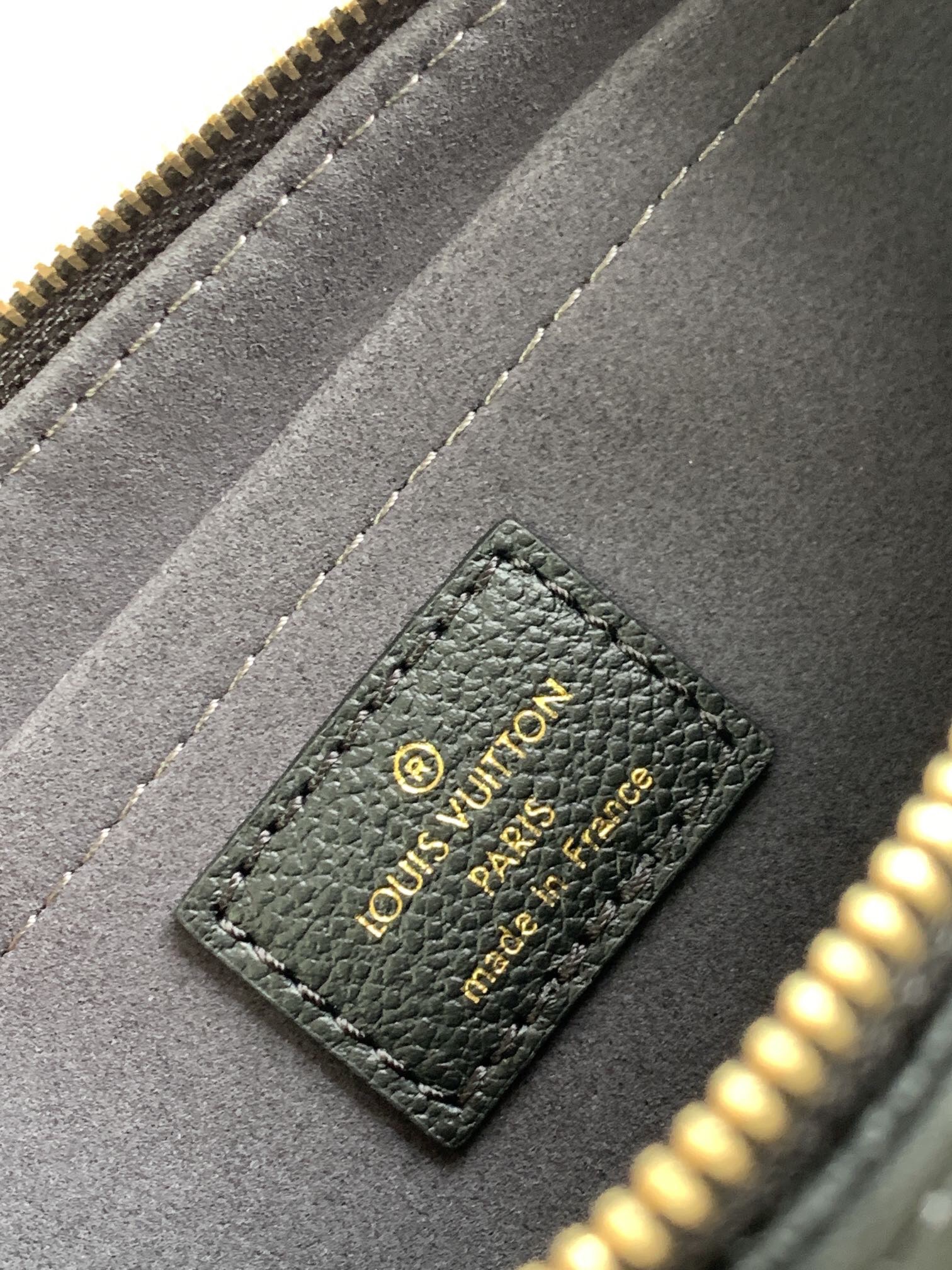 LV Printed Leather Chain Bag