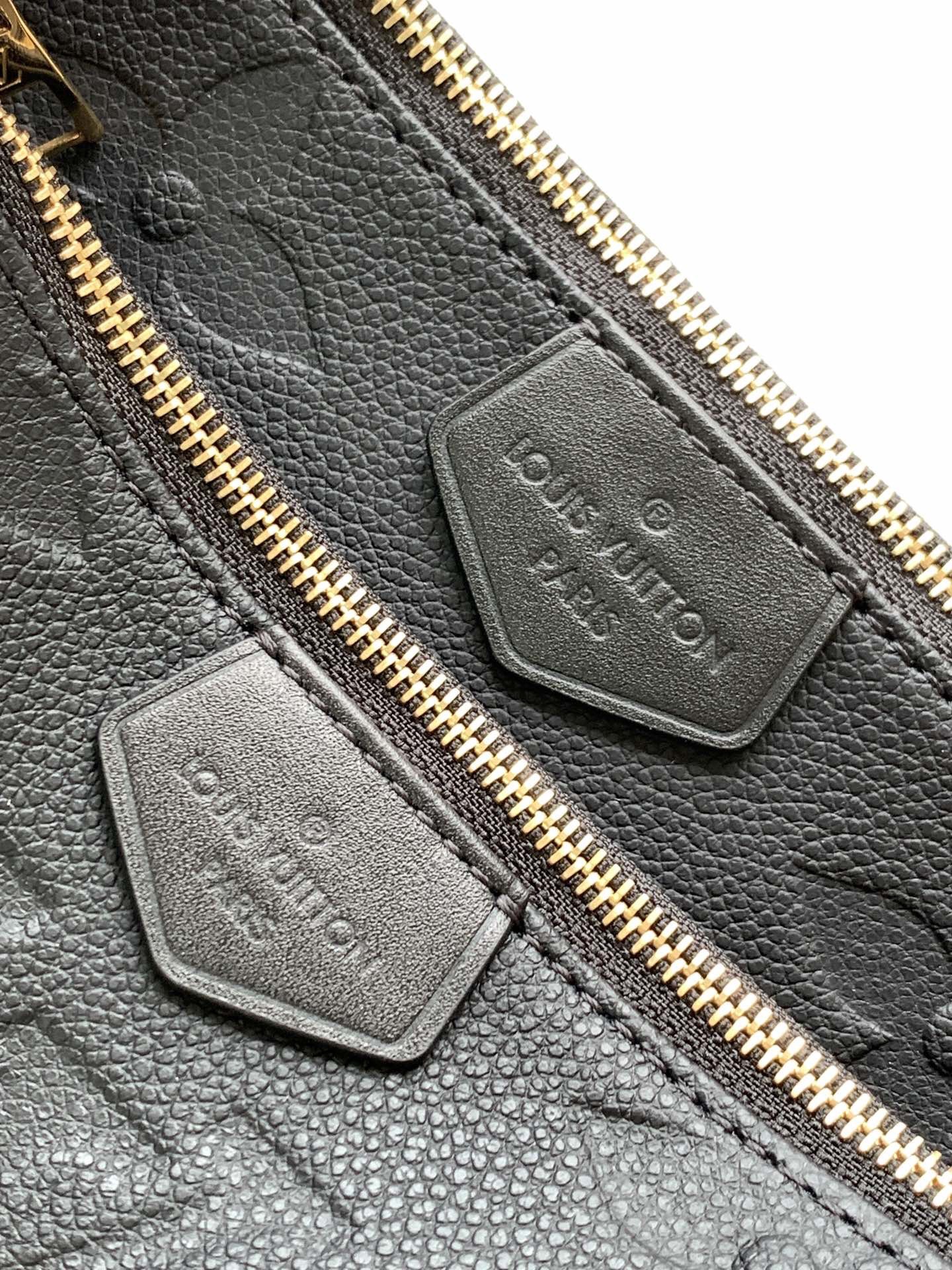 LV Printed Leather Chain Bag