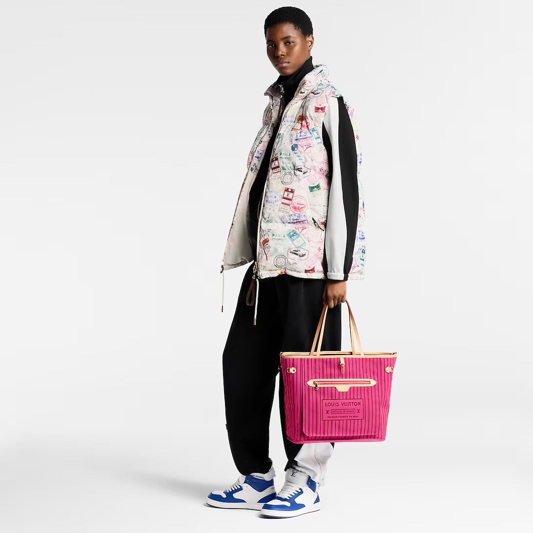 Louis Vuitton Neverfull Bandoulière Inside Out Medium Tote Bag