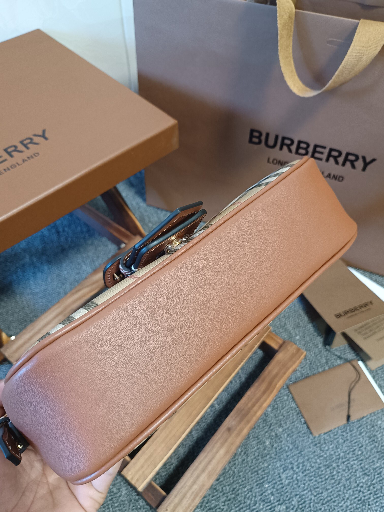 Burberry Check Sling Bag
