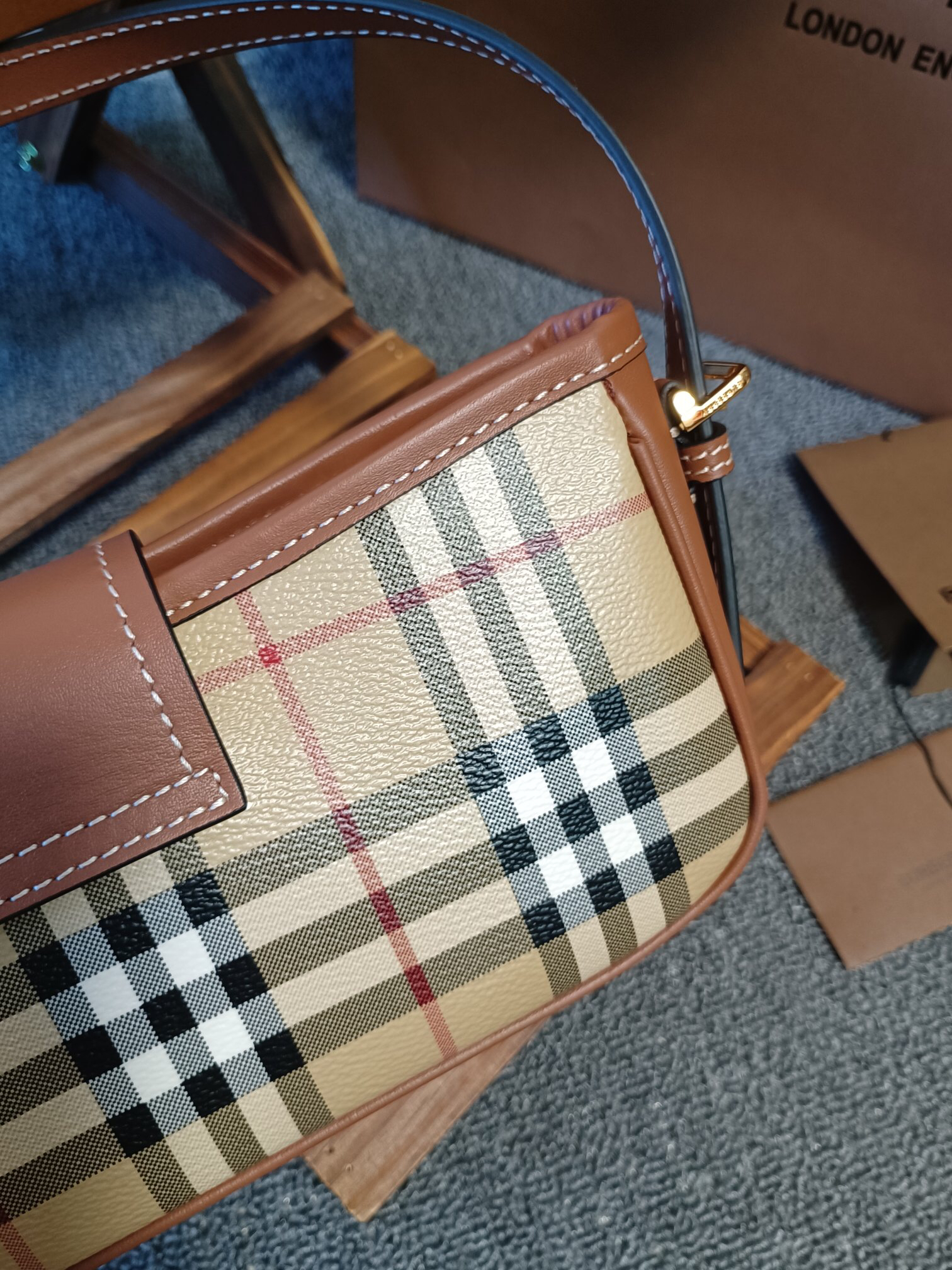 Burberry Check Sling Bag