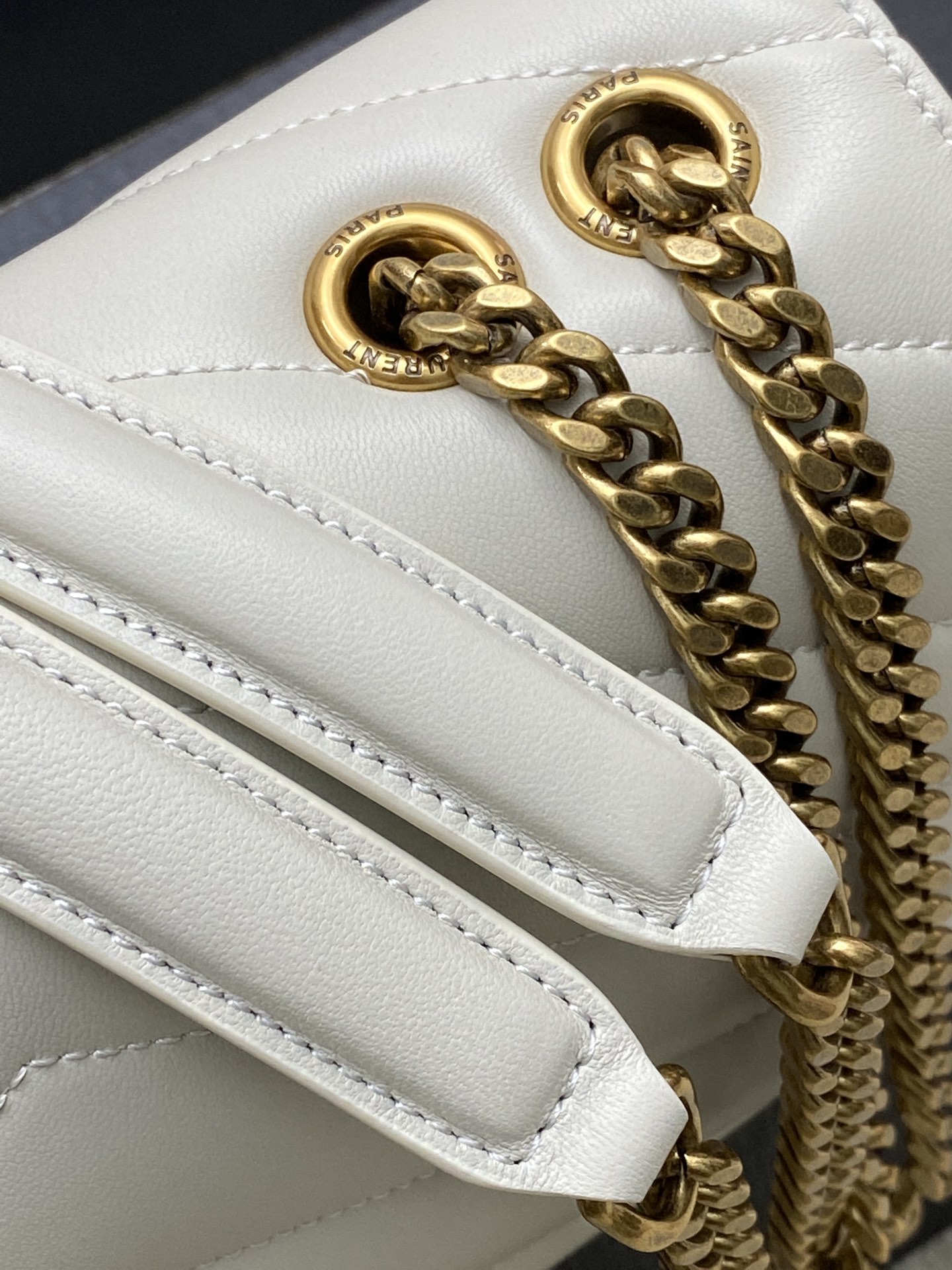 Saint Laurent Spring 2025 Early Collection Sheepskin Chain Bag