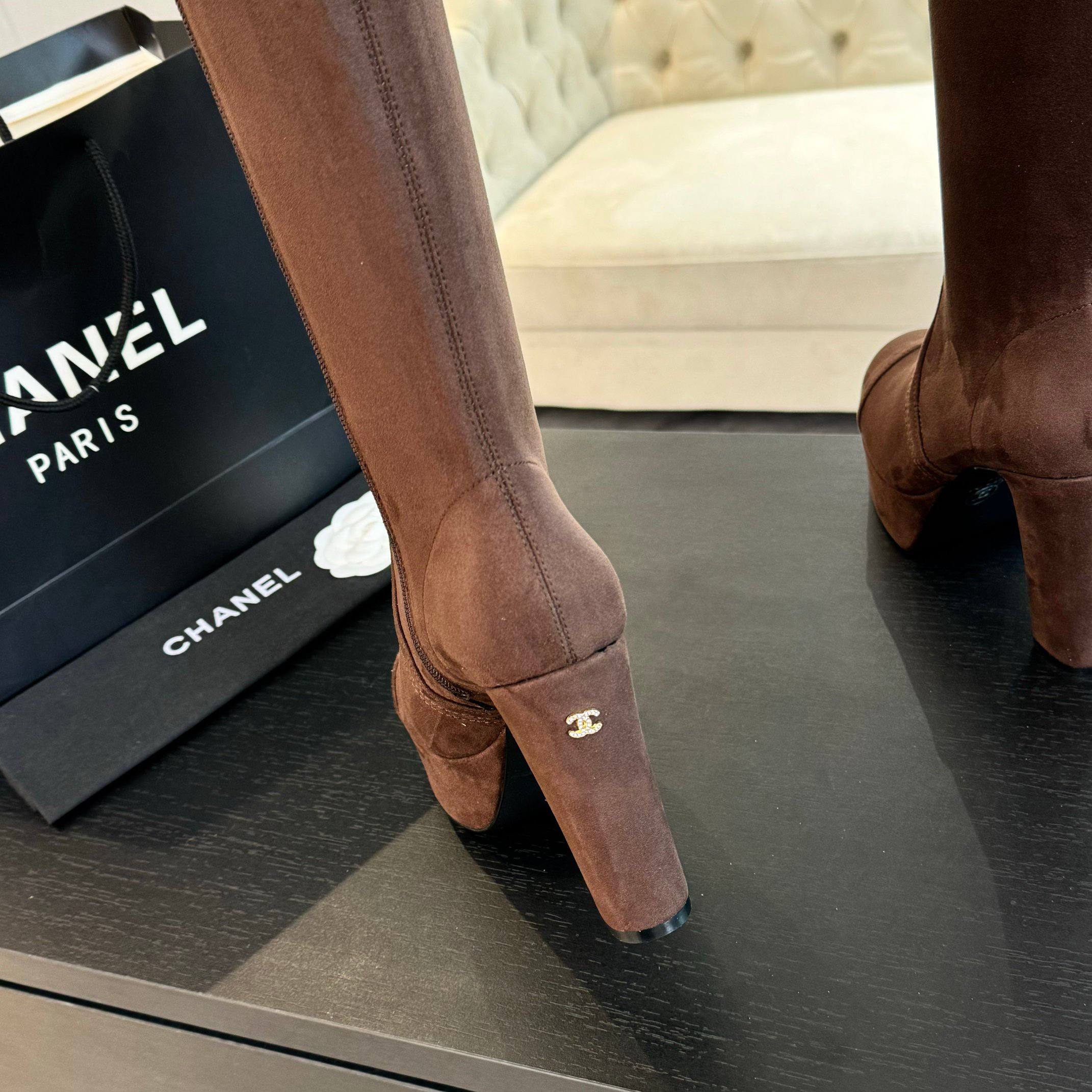 Chanel Autumn-Winter Elastic Boots