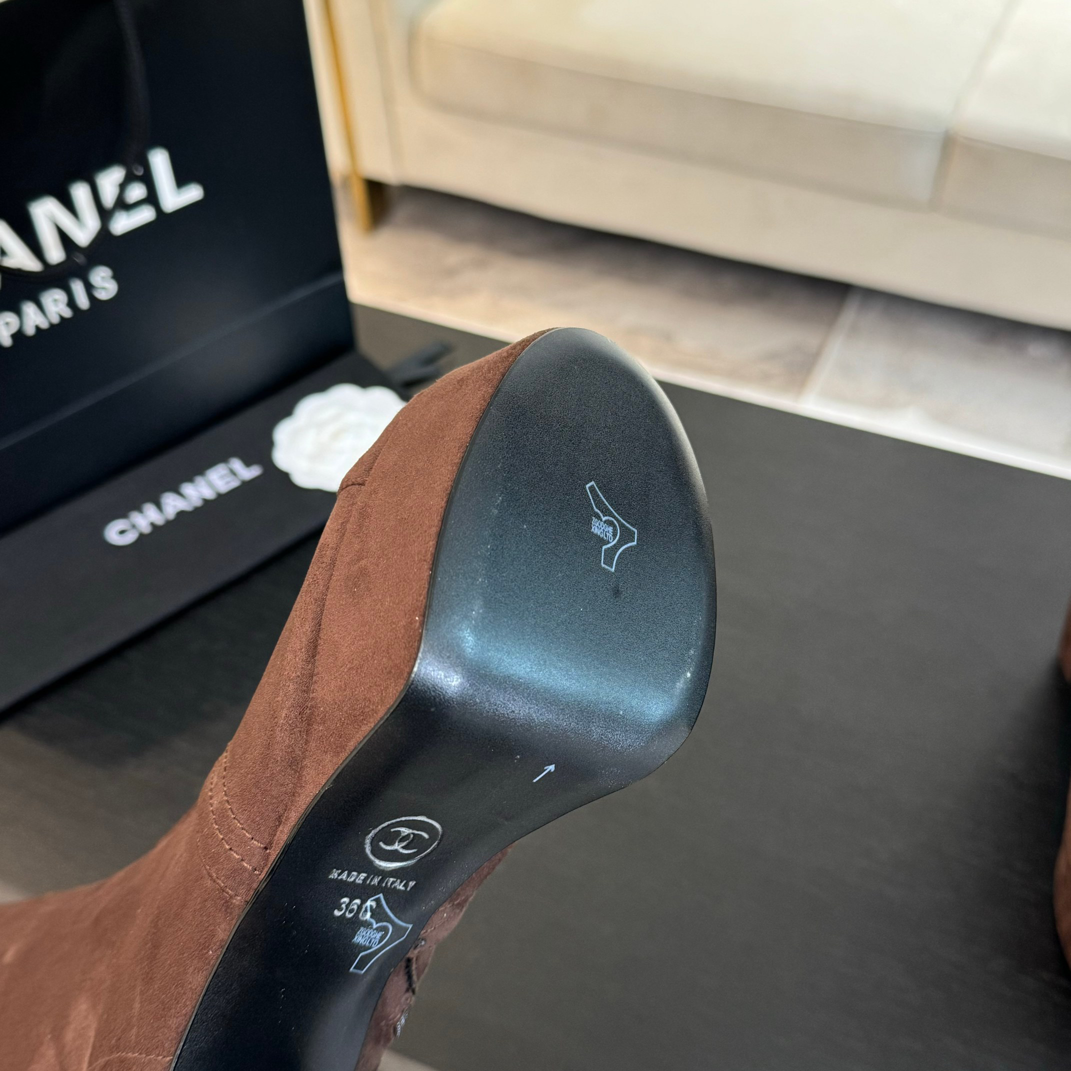 Chanel Autumn-Winter Elastic Boots