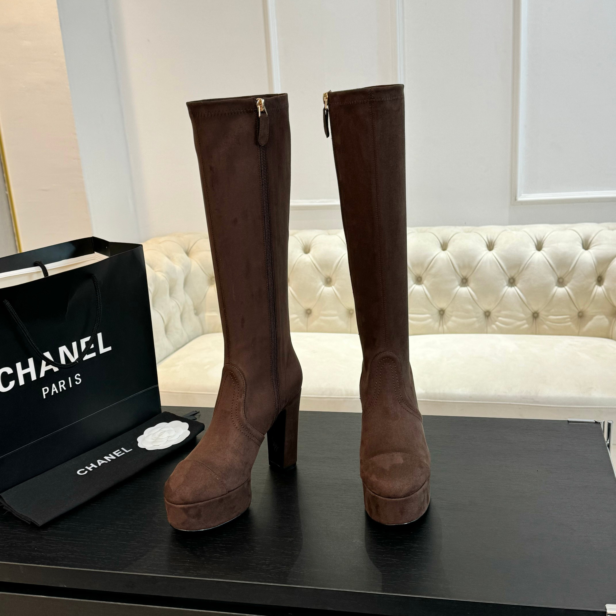Chanel Autumn-Winter Elastic Boots
