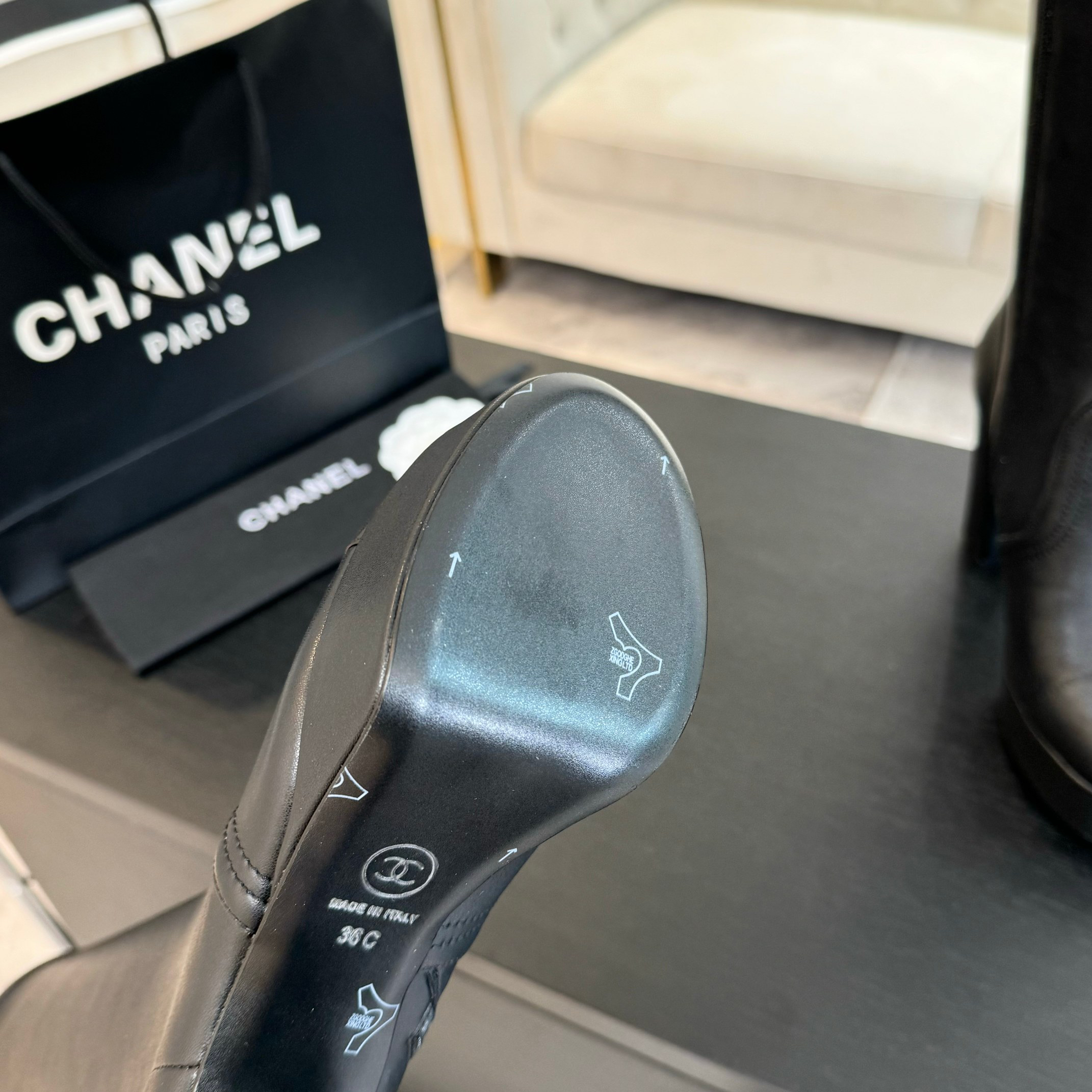 Chanel Autumn-Winter Elastic Boots