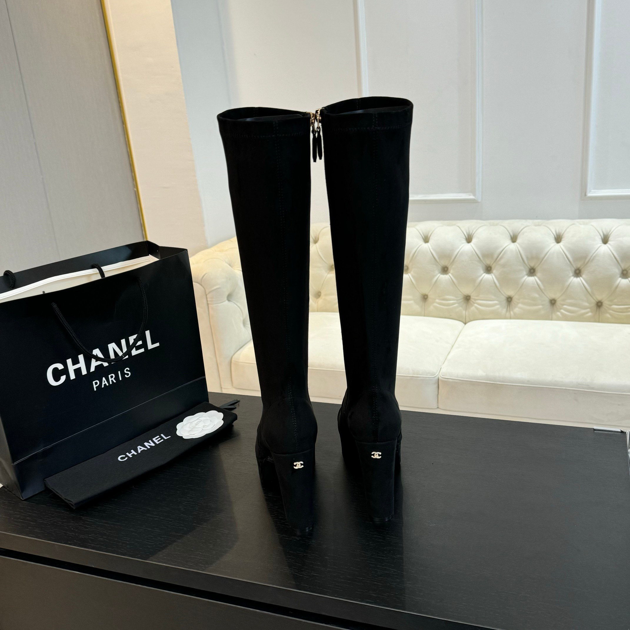 Chanel Autumn-Winter Elastic Boots