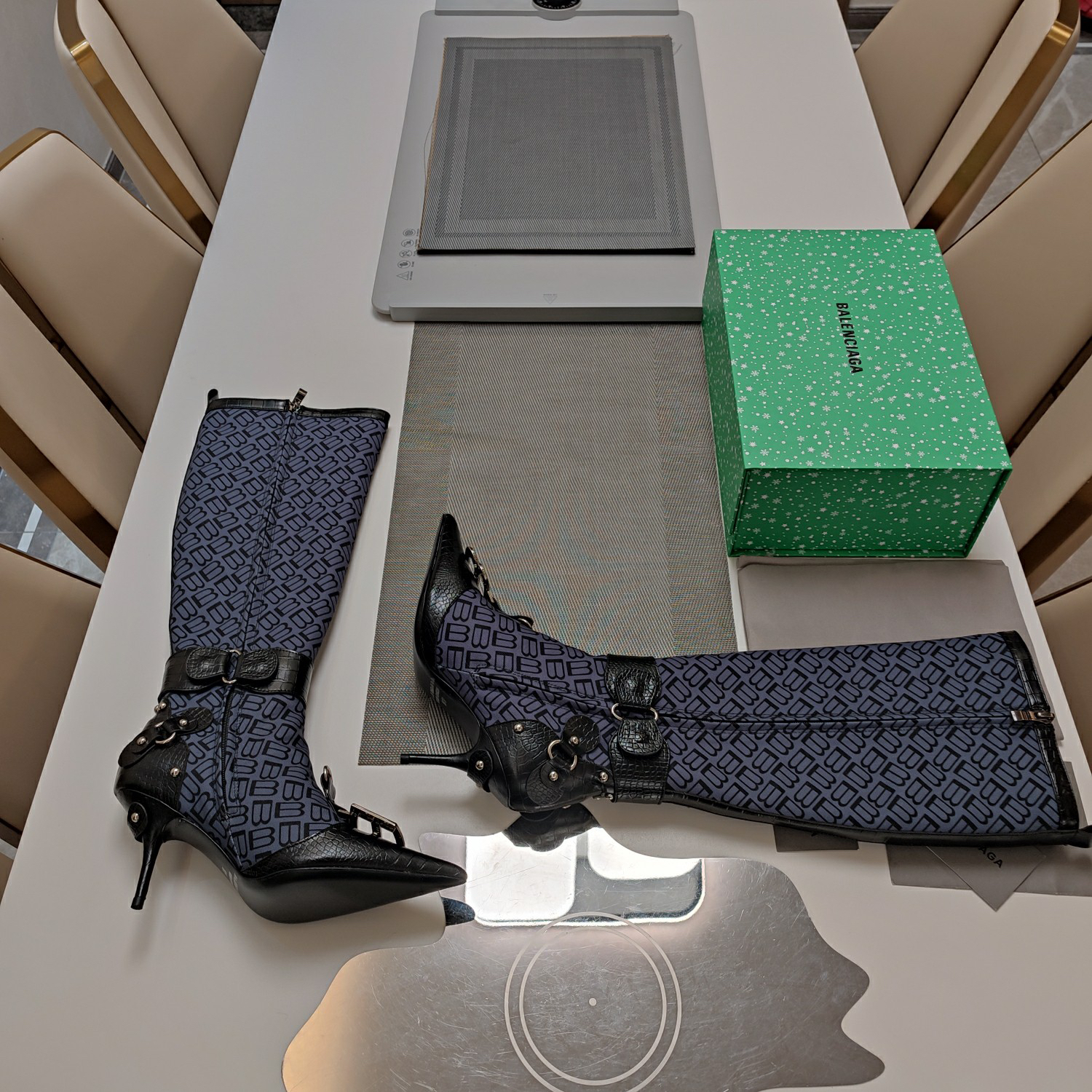 Balenciaga Metallic Studded Le Cagole Boots