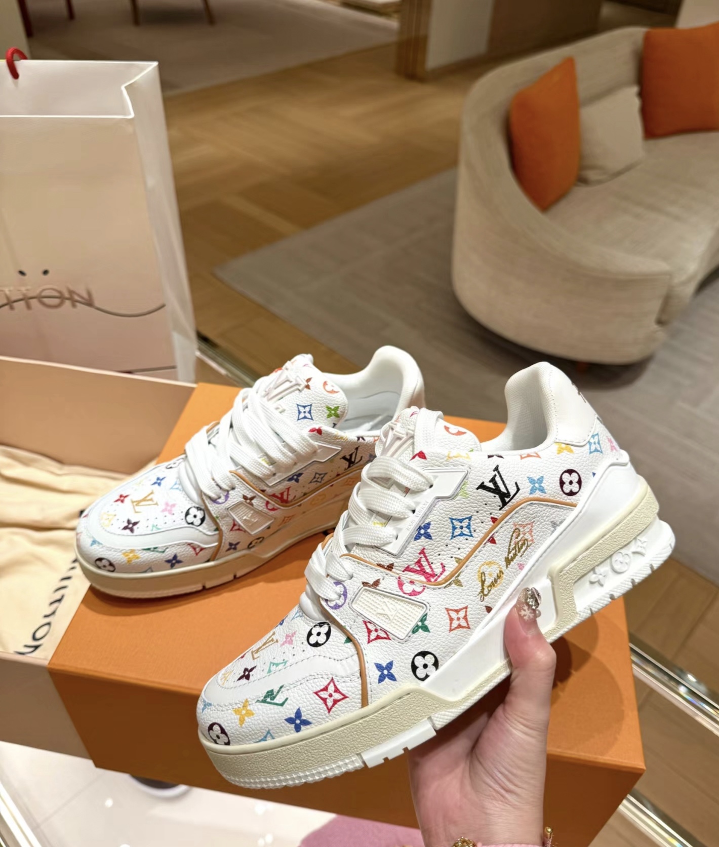 LV x TM LV TRAINER Sneakers
