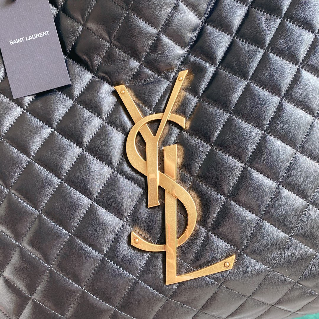 YSL Saint Laurent Nappa Lambskin Two-Piece Large Tote Set