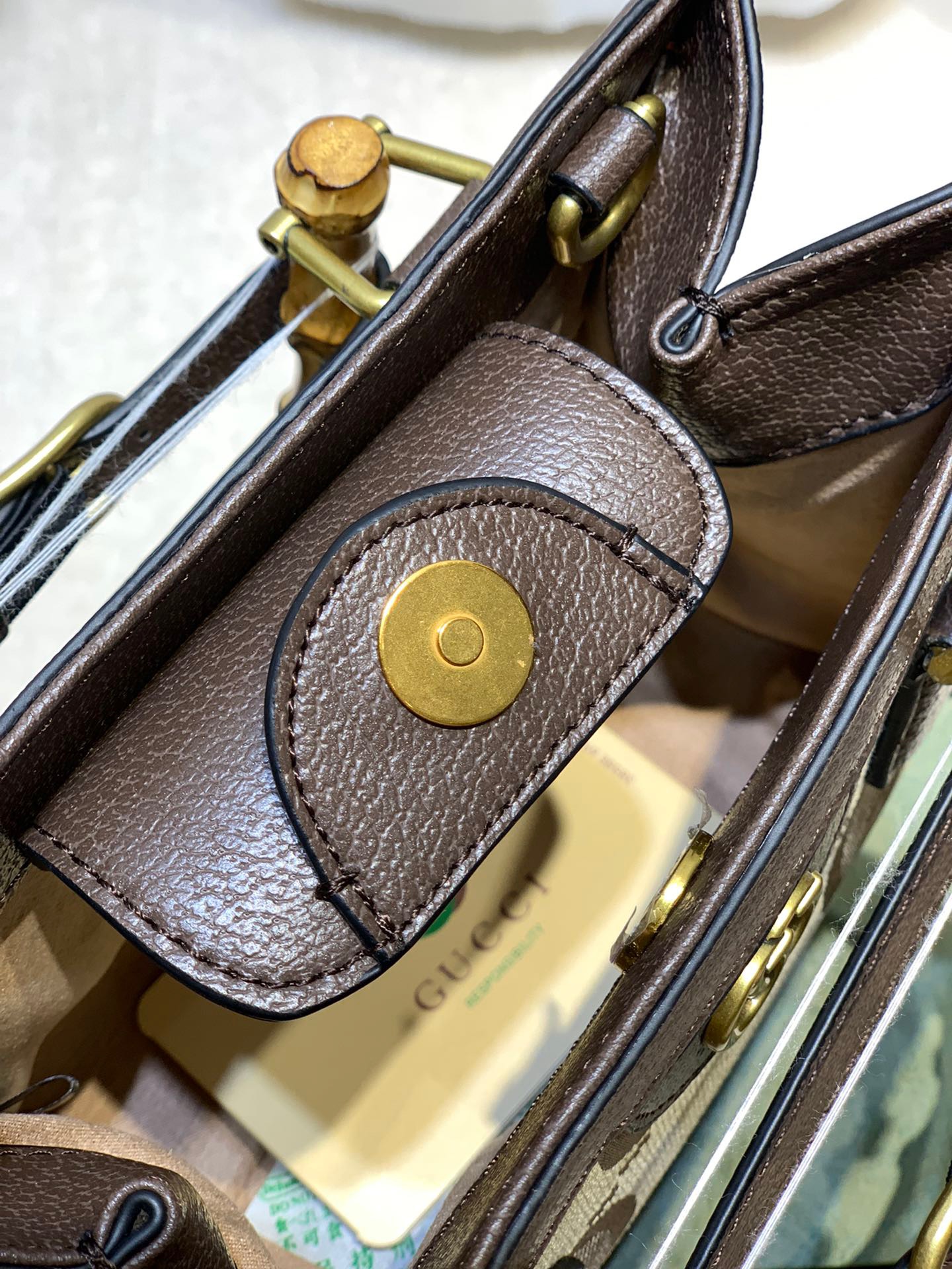 Gucci Dina Bamboo Handle Handbag