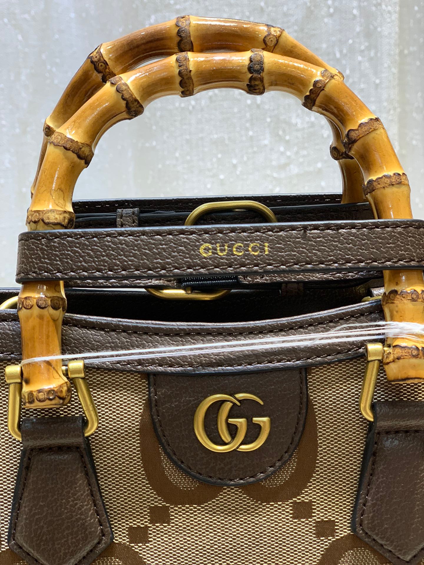 Gucci Dina Bamboo Handle Handbag