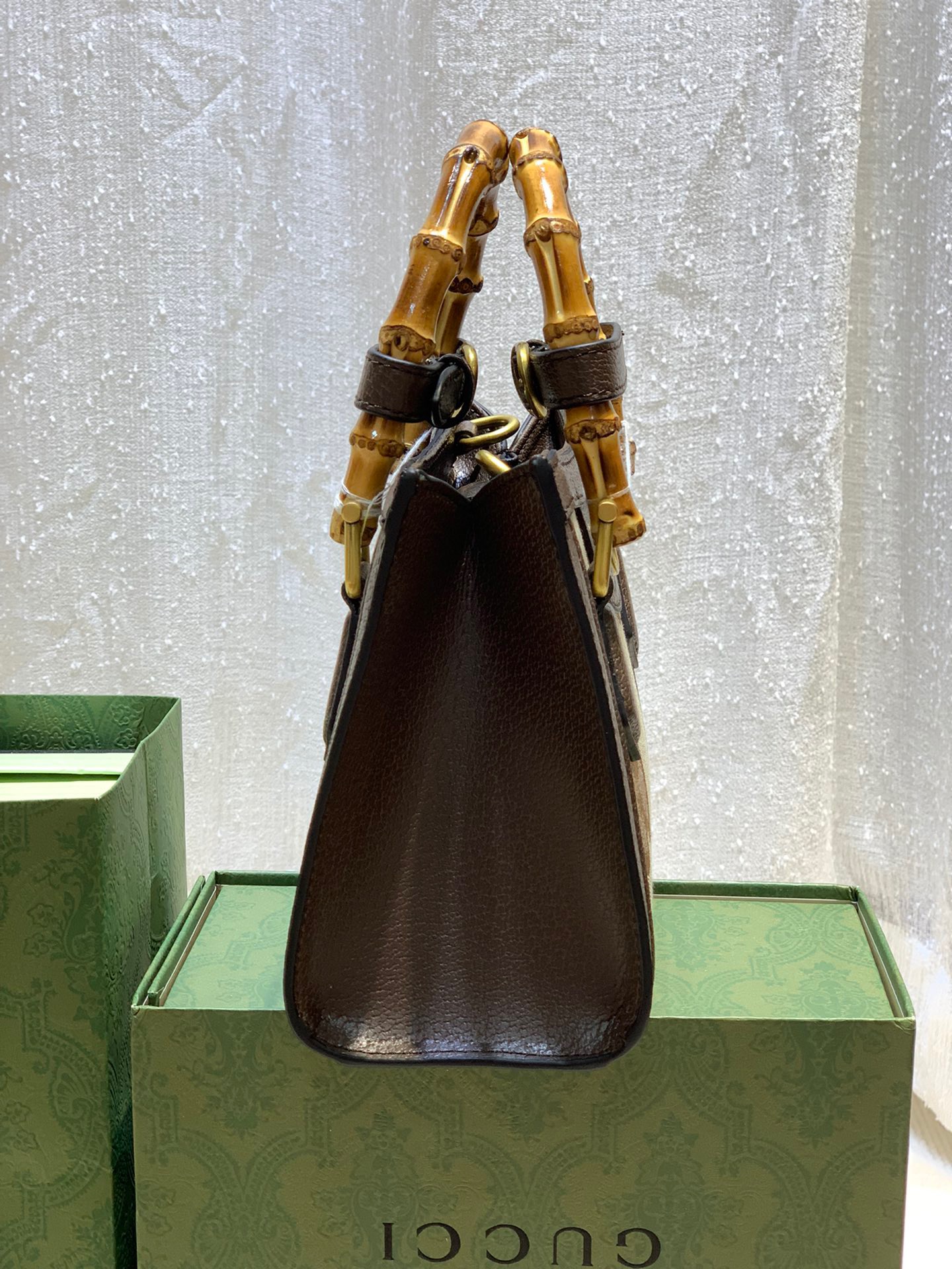 Gucci Dina Bamboo Handle Handbag