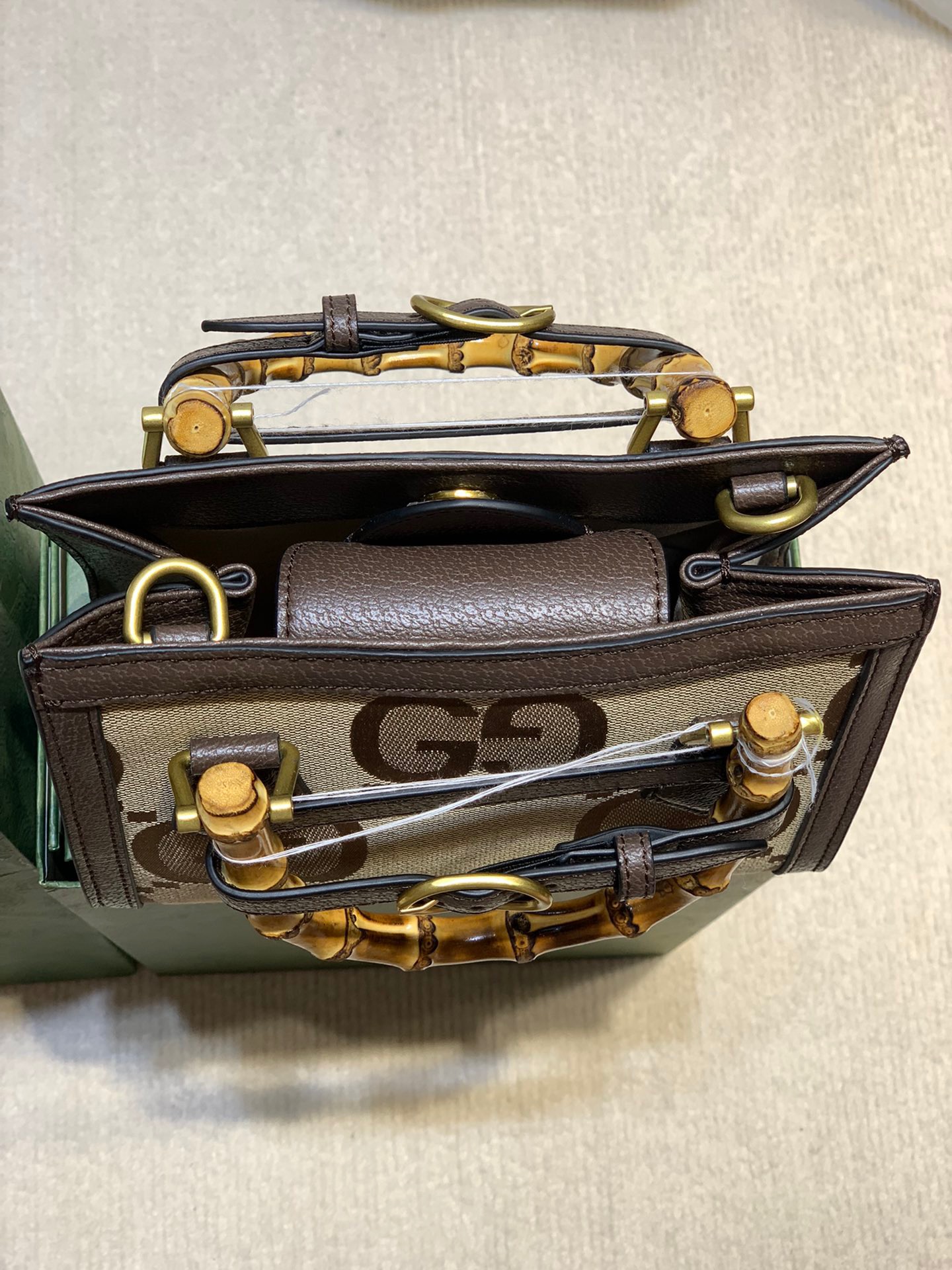 Gucci Dina Bamboo Handle Handbag
