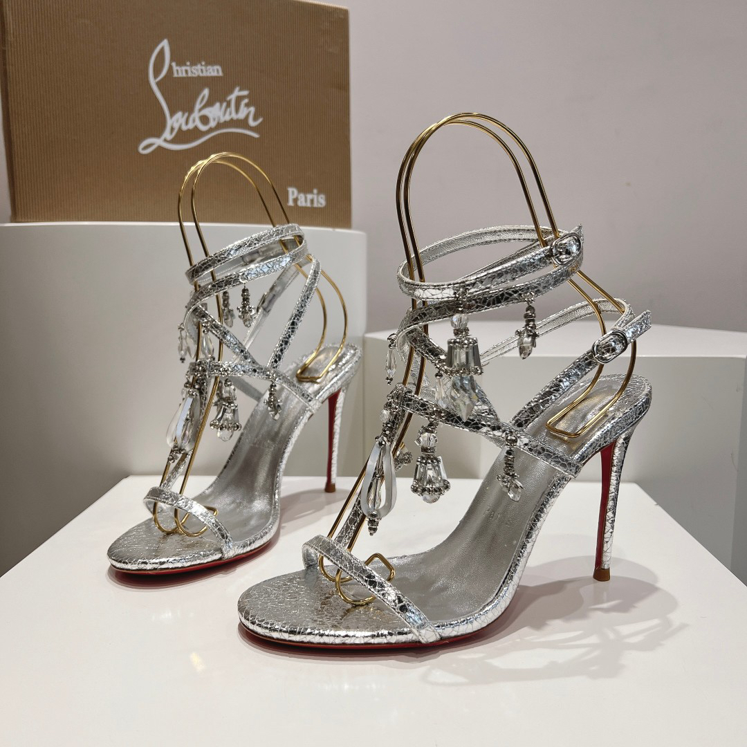 Christian Louboutin Pampillas Crystal Stilettos