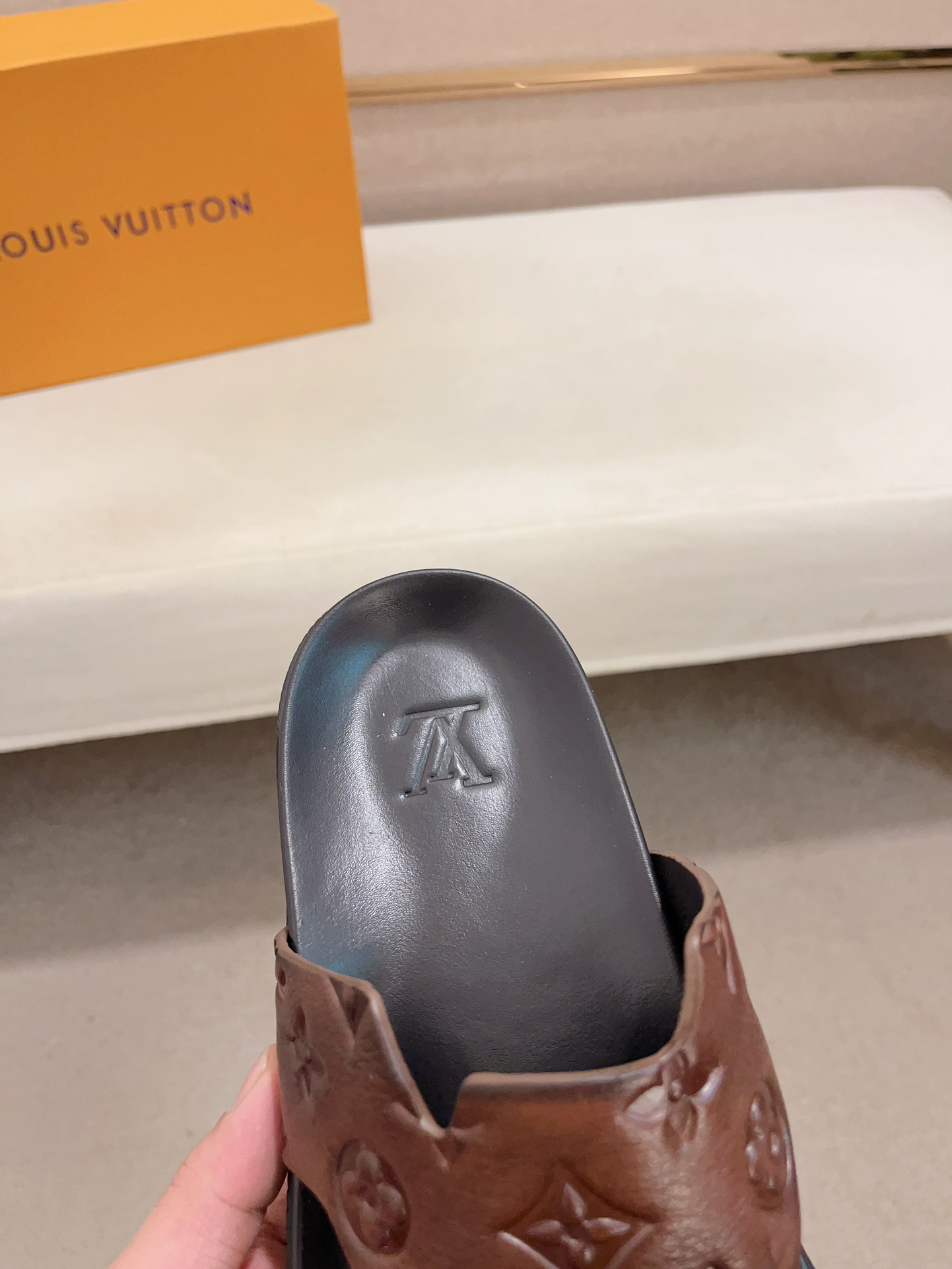 LV Louis Vuitton Monogram Slide Sandals