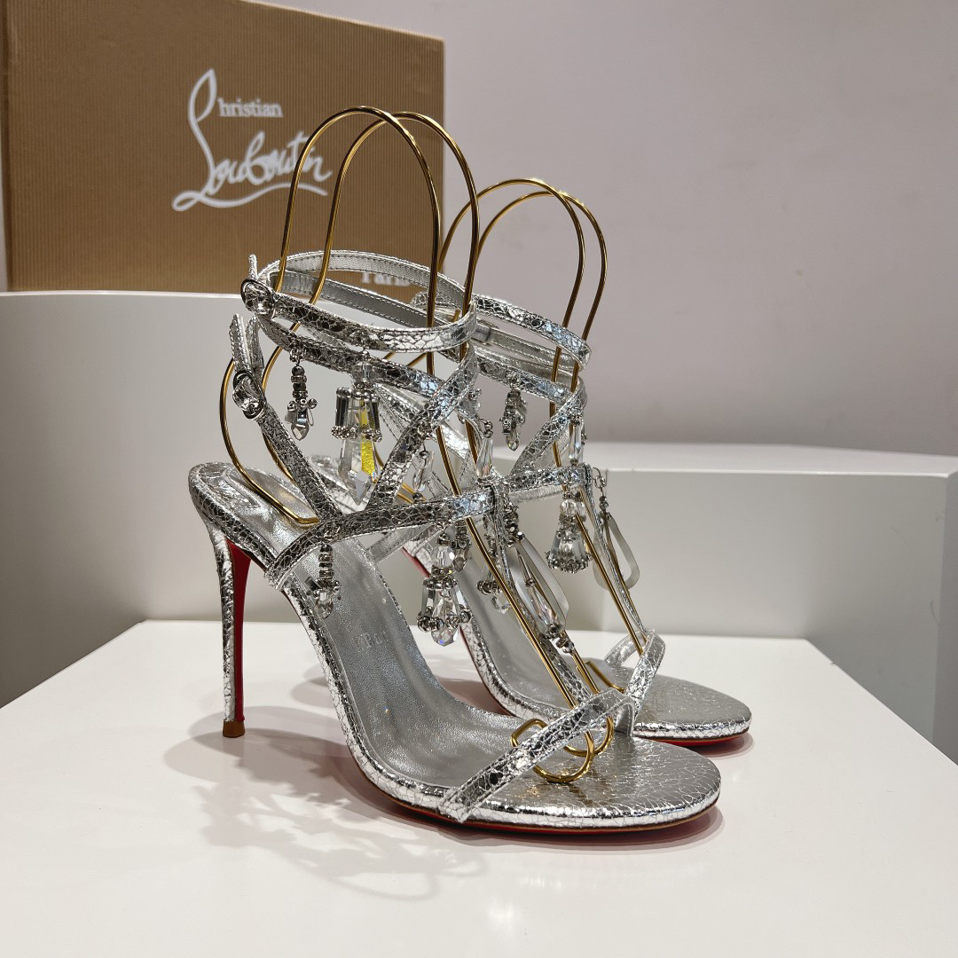 Christian Louboutin Pampillas Crystal Stilettos