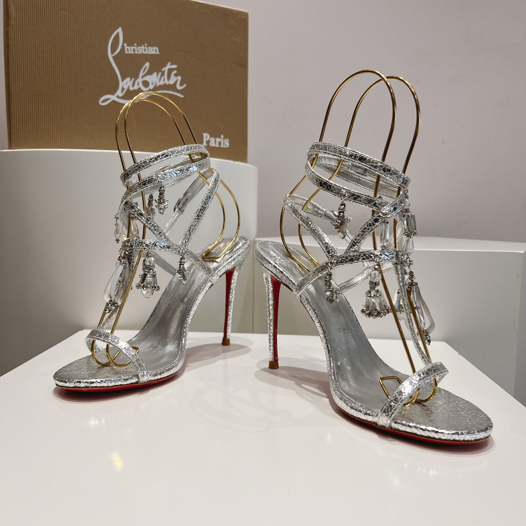 Christian Louboutin Pampillas Crystal Stilettos