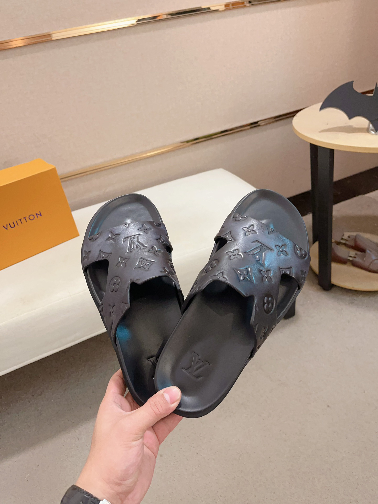 LV Louis Vuitton Monogram Slide Sandals