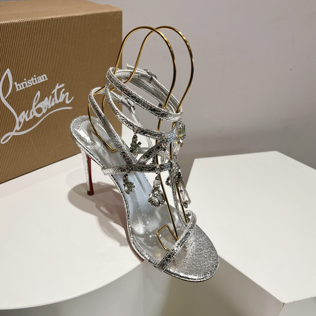 Christian Louboutin Pampillas Crystal Stilettos