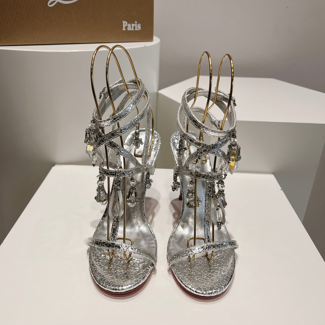 Christian Louboutin Pampillas Crystal Stilettos