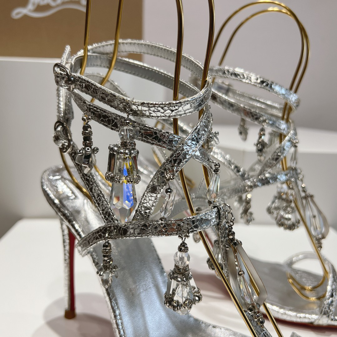 Christian Louboutin Pampillas Crystal Stilettos