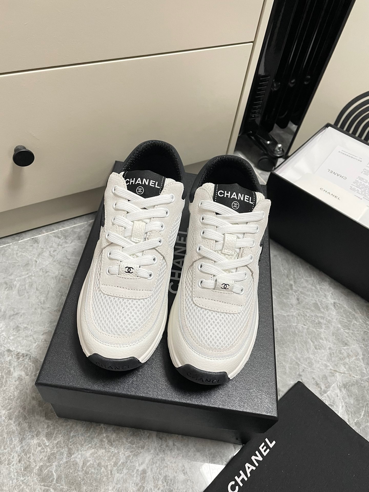 Chanel Spring-Summer Calfskin White Sneakers
