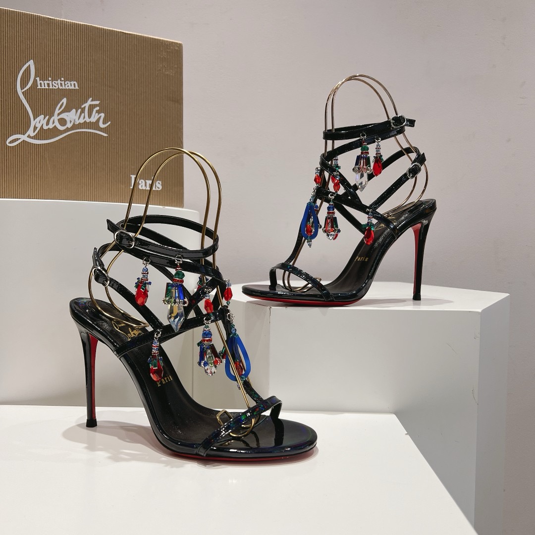Christian Louboutin Pampillas Crystal Stilettos