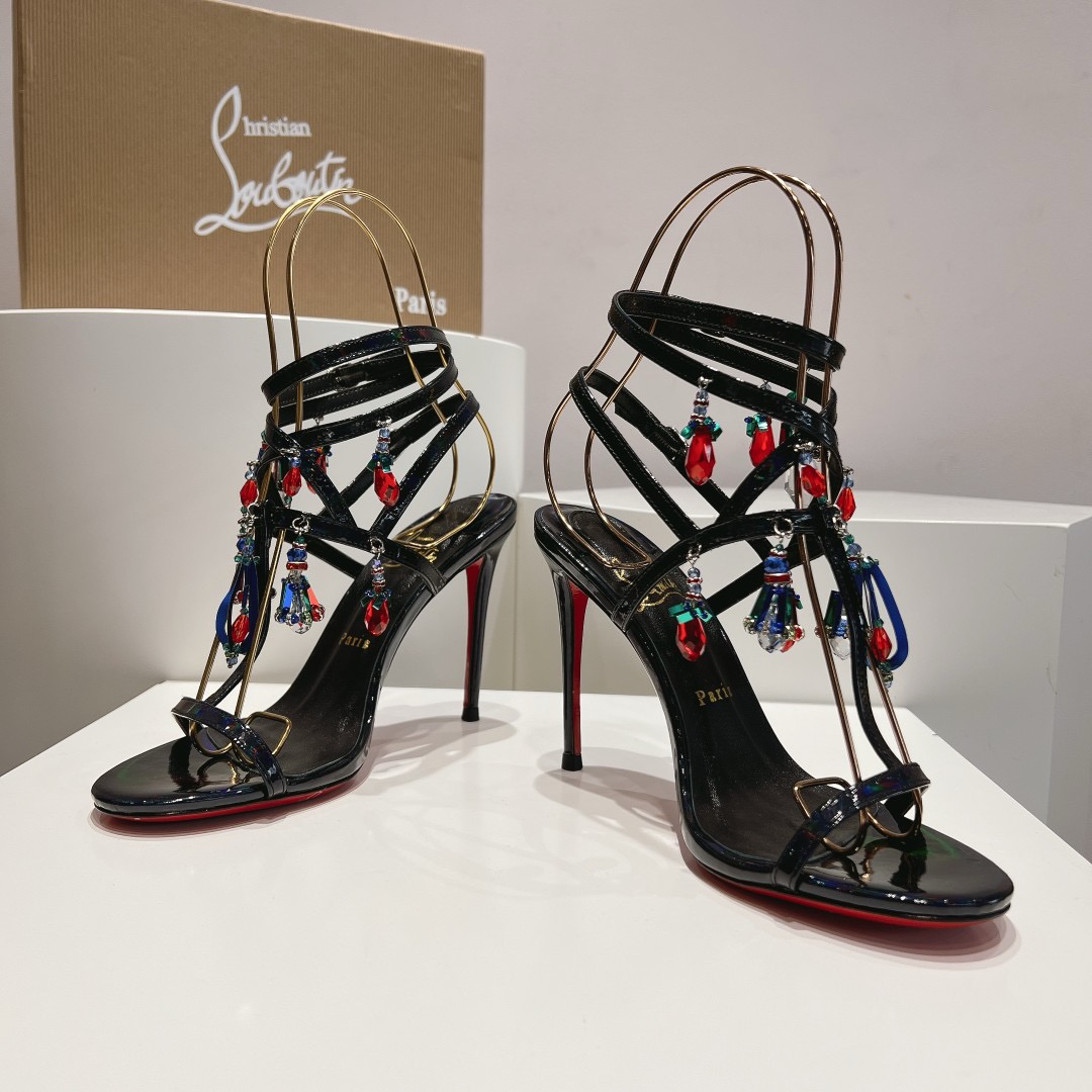 Christian Louboutin Pampillas Crystal Stilettos