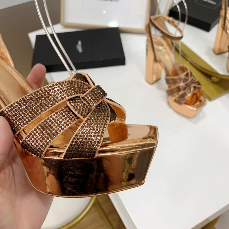 Saint Laurent YSL Waterproof Platform Buckle Sandals