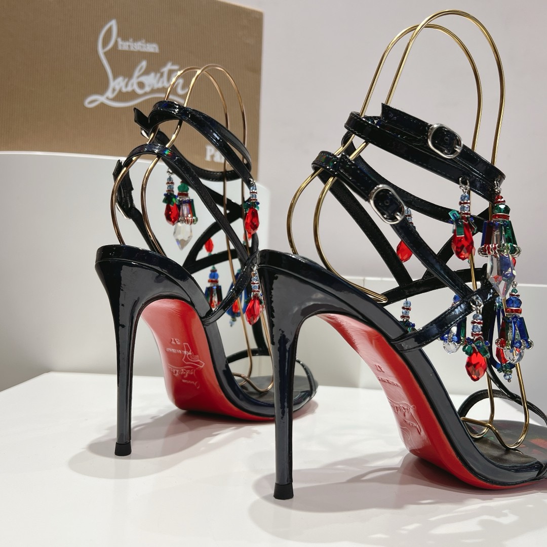 Christian Louboutin Pampillas Crystal Stilettos