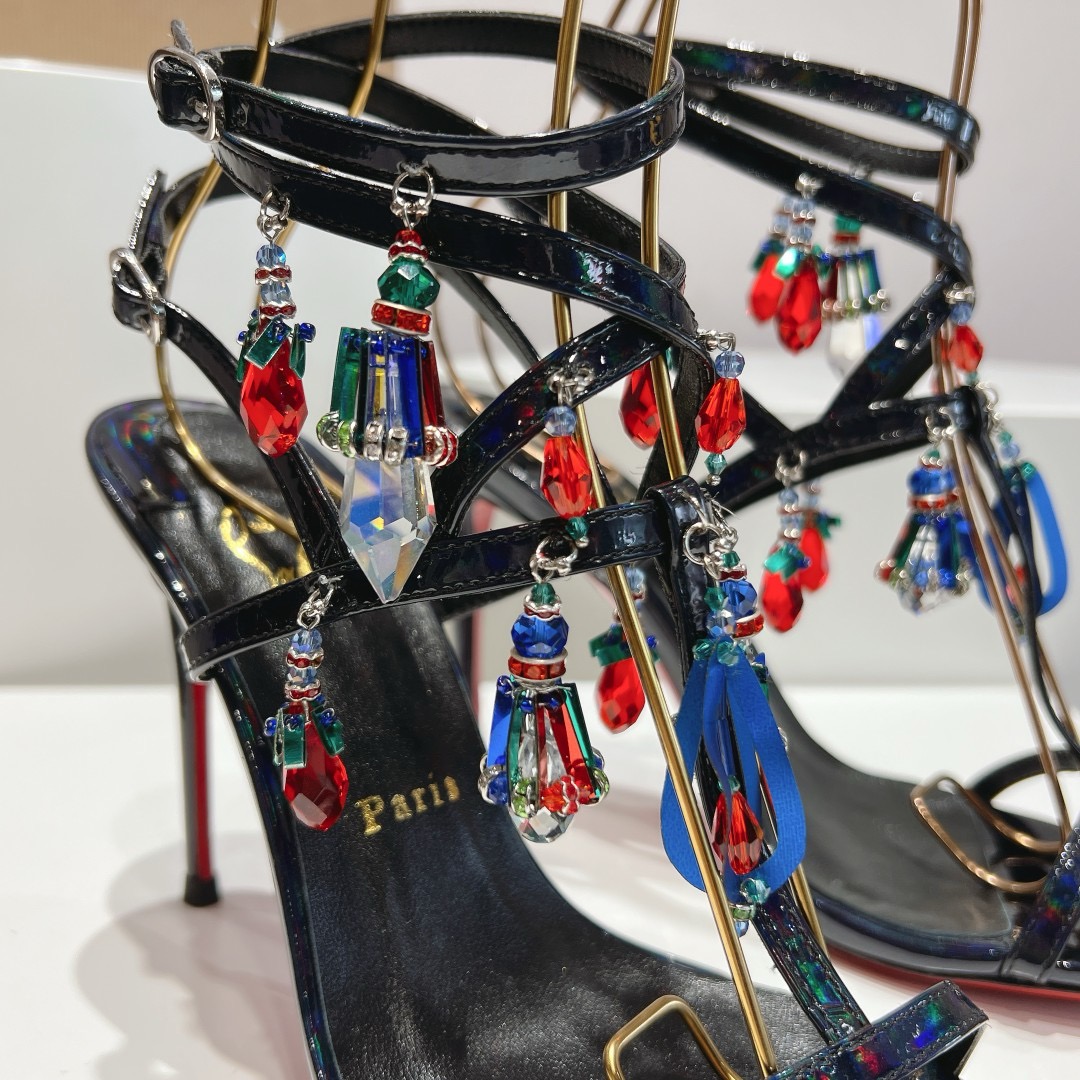 Christian Louboutin Pampillas Crystal Stilettos