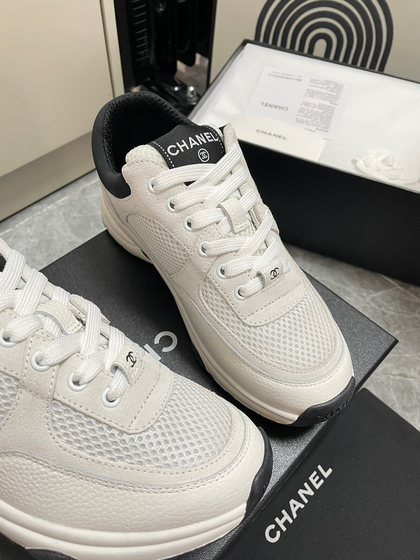 Chanel Spring-Summer Calfskin White Sneakers