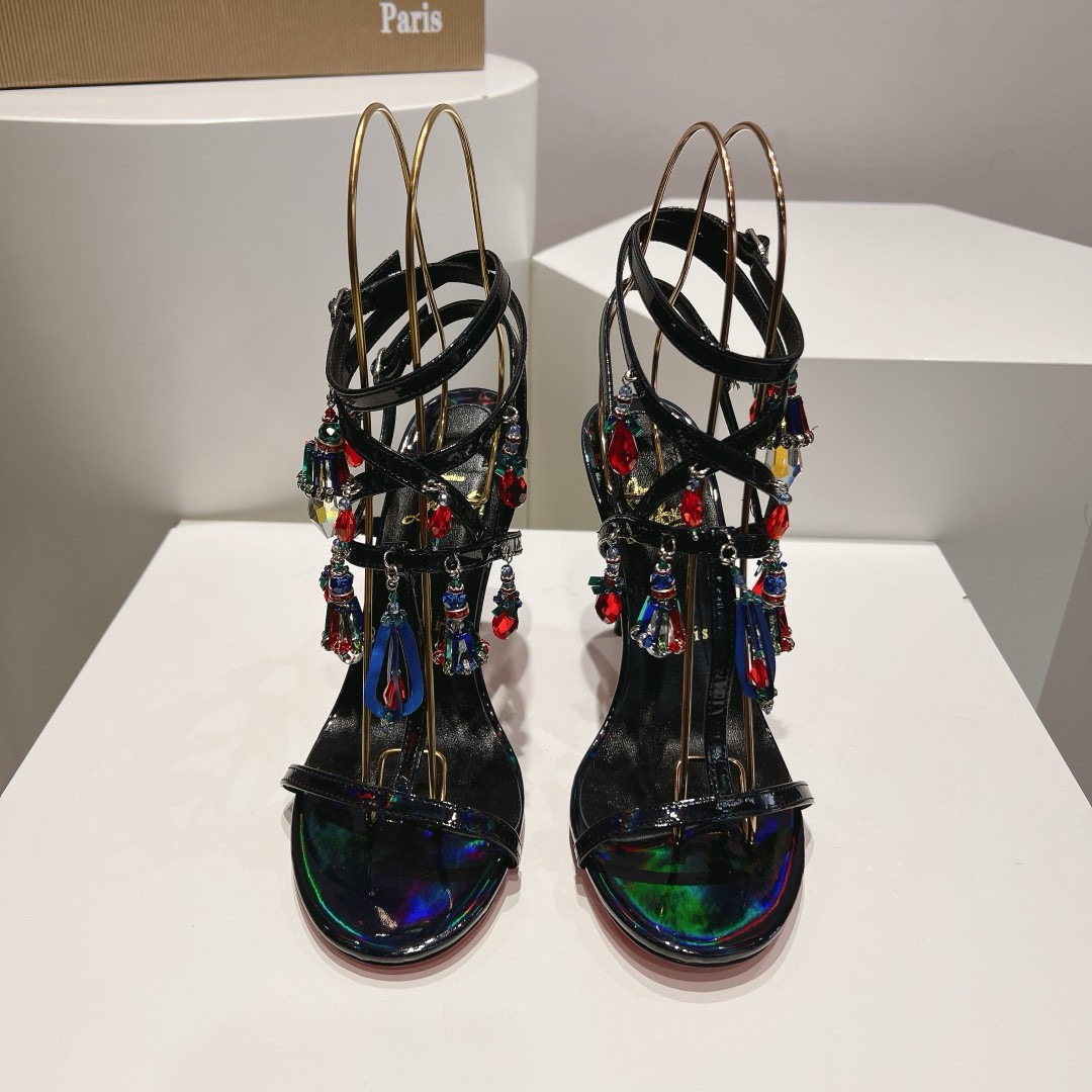 Christian Louboutin Pampillas Crystal Stilettos