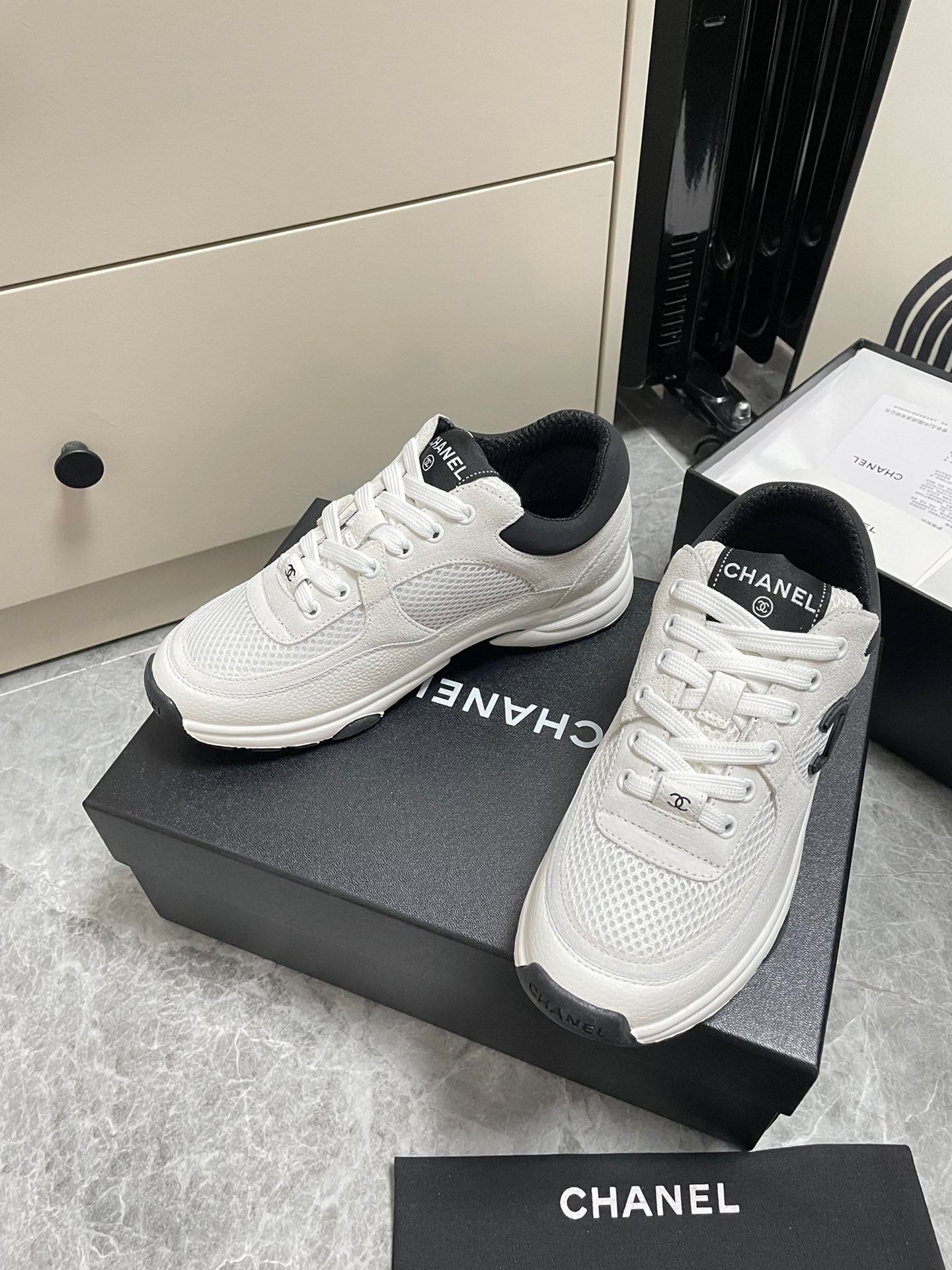 Chanel Spring-Summer Calfskin White Sneakers