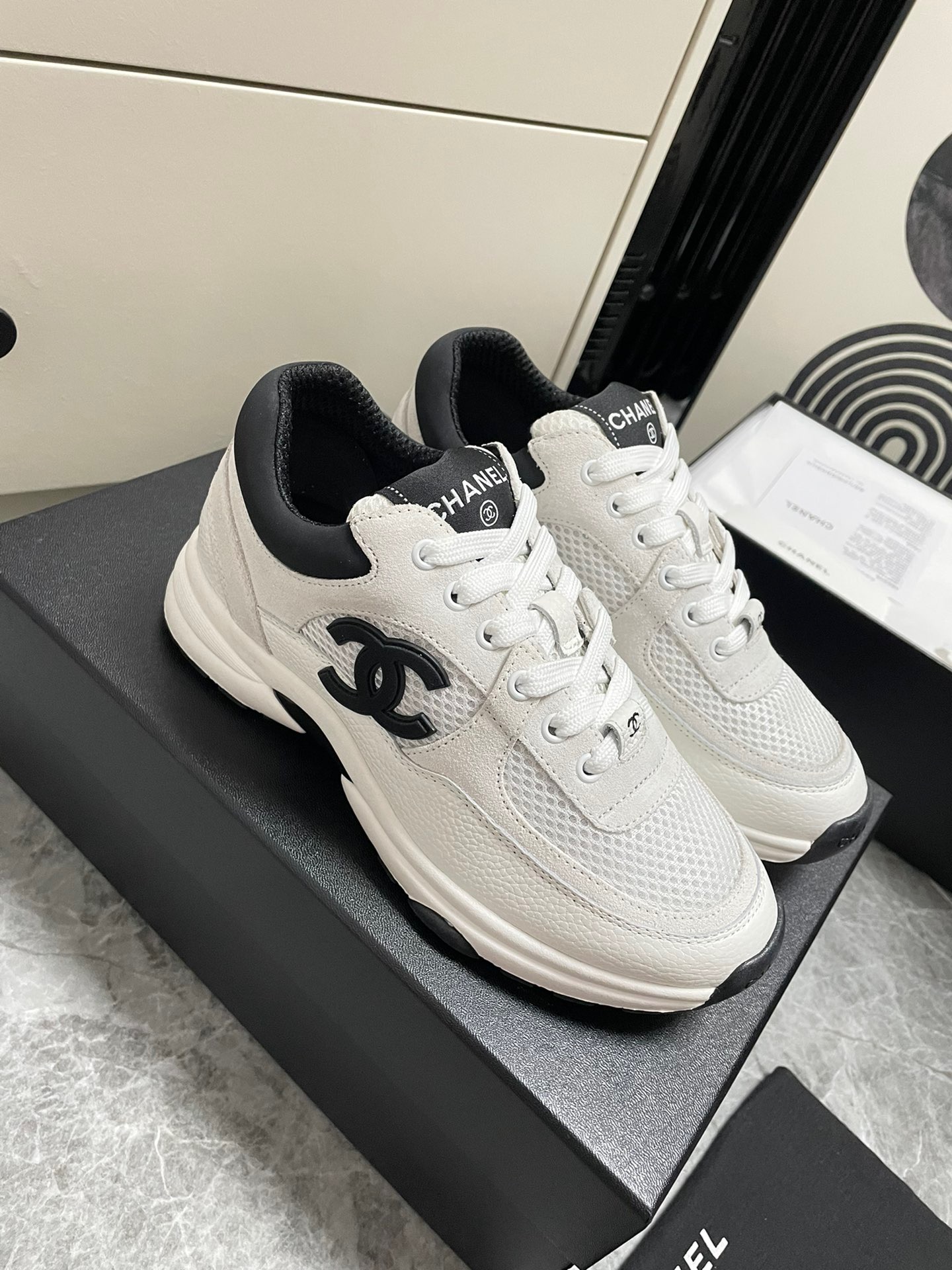 Chanel Spring-Summer Calfskin White Sneakers