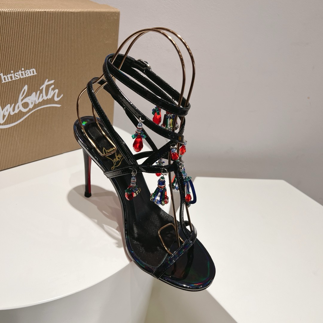 Christian Louboutin Pampillas Crystal Stilettos