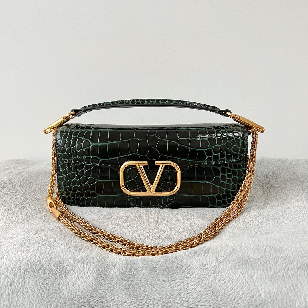 Valentino LOCÒ Calf Leather Handbag (Larg)
