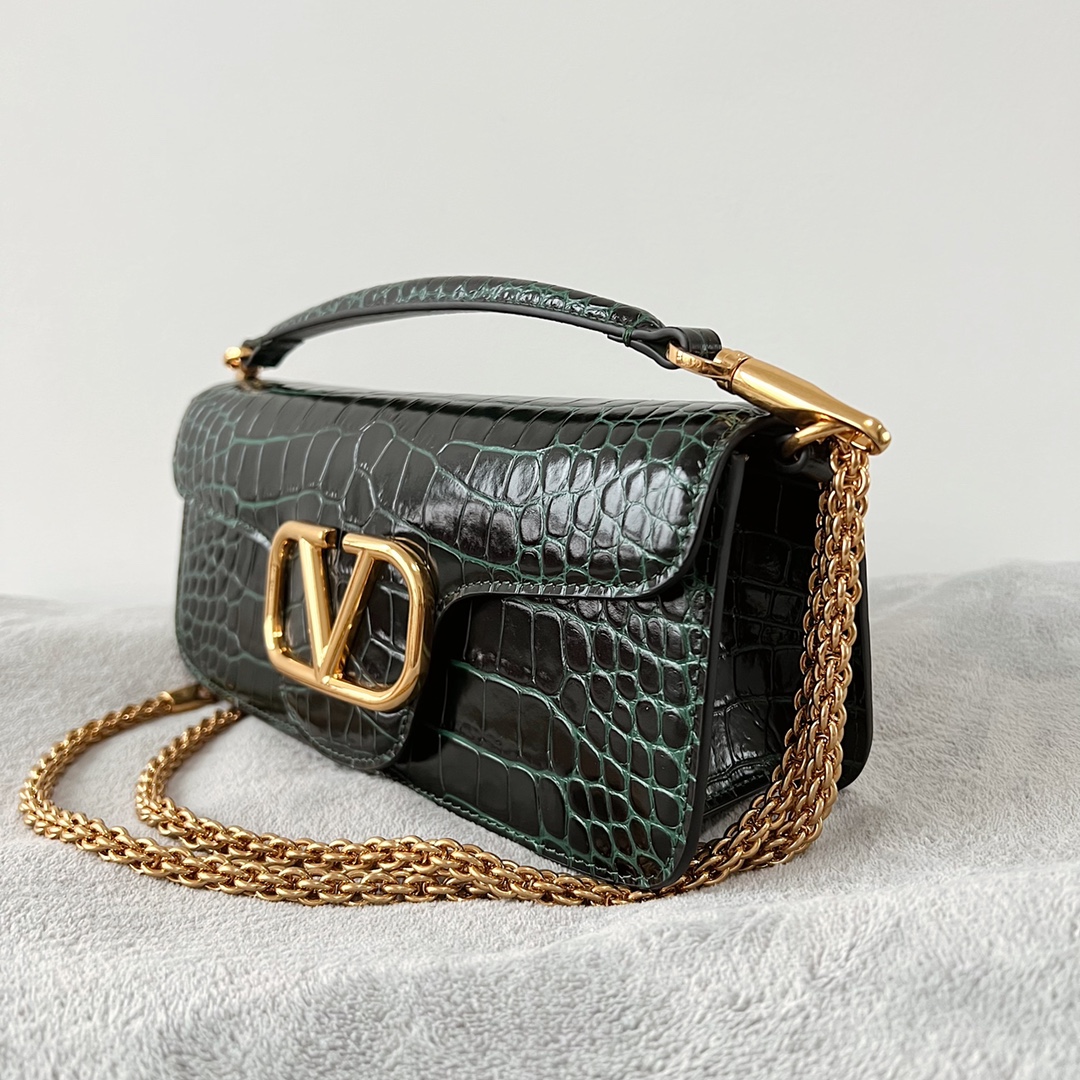 Valentino LOCÒ Calf Leather Handbag (Larg)