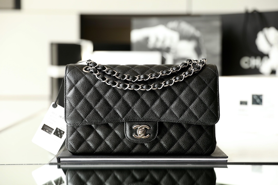 Chanel Classic Caviar Leather Handbag