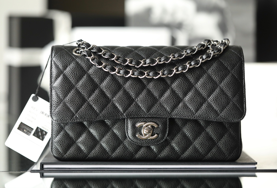 Chanel Classic Caviar Leather Handbag